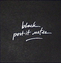 black post-it notes
