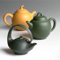 three teapots